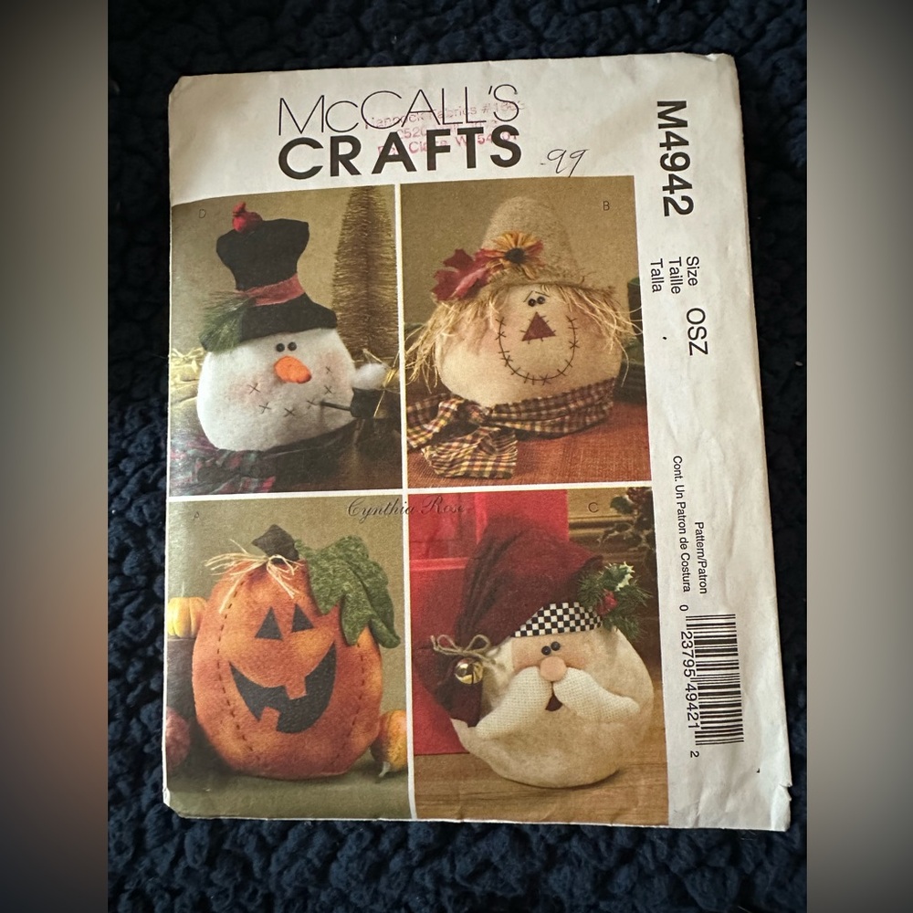 White and Orange Holiday Decor Craft Kit